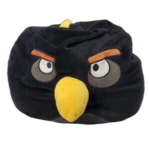 Angry Birds Rovio 12" Plush Black Bomb Bird Beanbag Stuffed Toy Pillow
